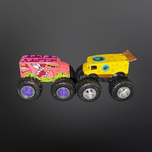 Hot Wheels Monster Jam Spongebob Squarepants & Patrick Monster Trucks 1:64 A32 - Picture 3 of 7